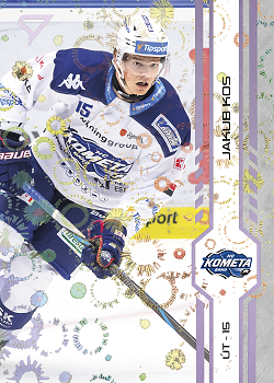 Jakub Kos Kometa Brno Tipsport ELH 2024/25 SportZoo 2. serie Puck Marks #291